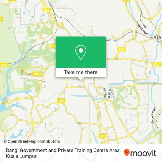 Bangi Government and Private Training Centre Area map