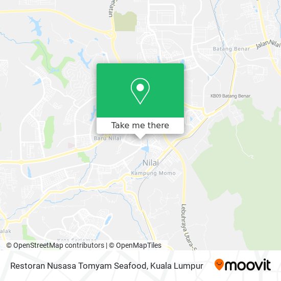 Restoran Nusasa Tomyam Seafood map