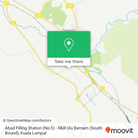 Abad Filling Station (No.5) - R&R Ulu Bernam (South Bound) map