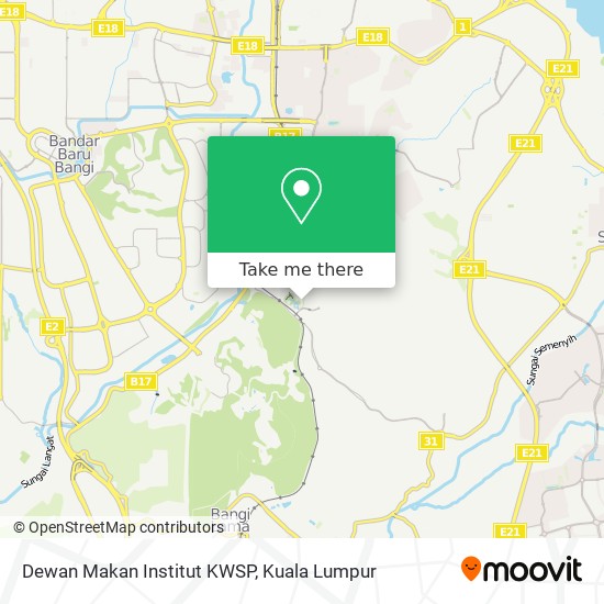 Dewan Makan Institut KWSP map