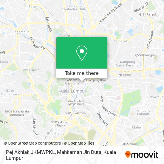 Peta Pej Akhlak JKMWPKL, Mahkamah Jln Duta
