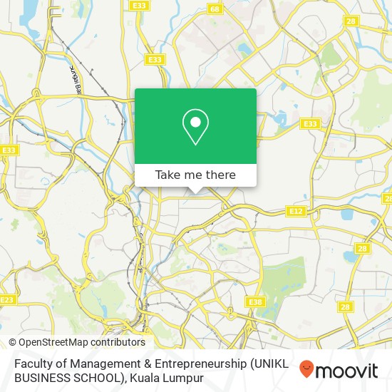 Faculty of Management & Entrepreneurship (UNIKL BUSINESS SCHOOL) map