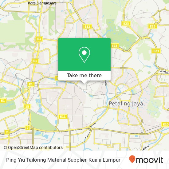 Ping Yiu Tailoring Material Supplier map