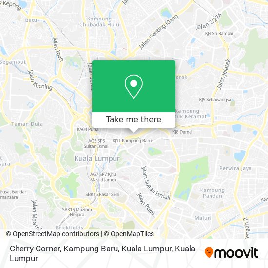 Peta Cherry Corner, Kampung Baru, Kuala Lumpur