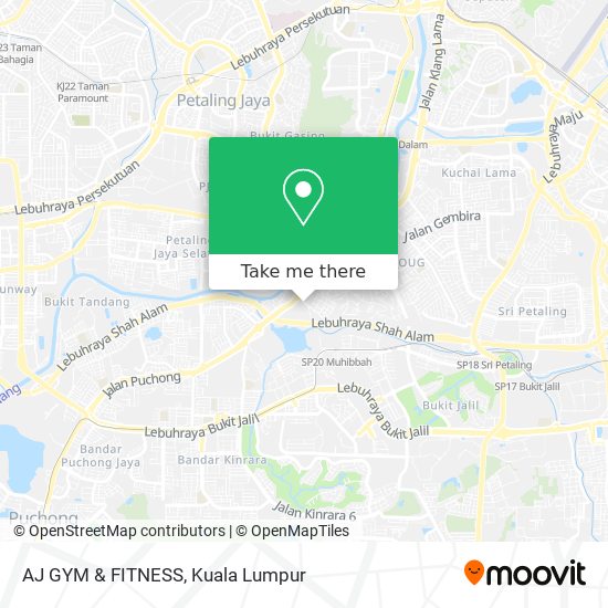 AJ GYM & FITNESS map