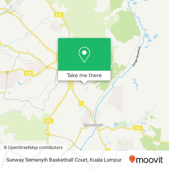 Sunway Semenyih Basketball Court map