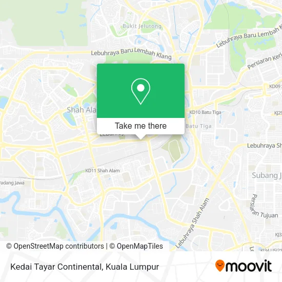 Kedai Tayar Continental map