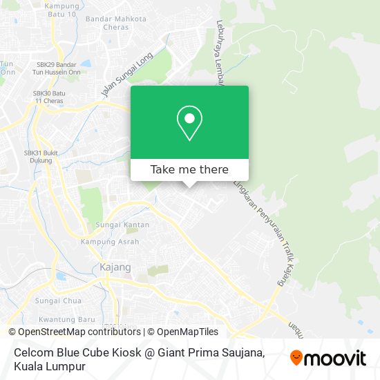 Celcom Blue Cube Kiosk @ Giant Prima Saujana map