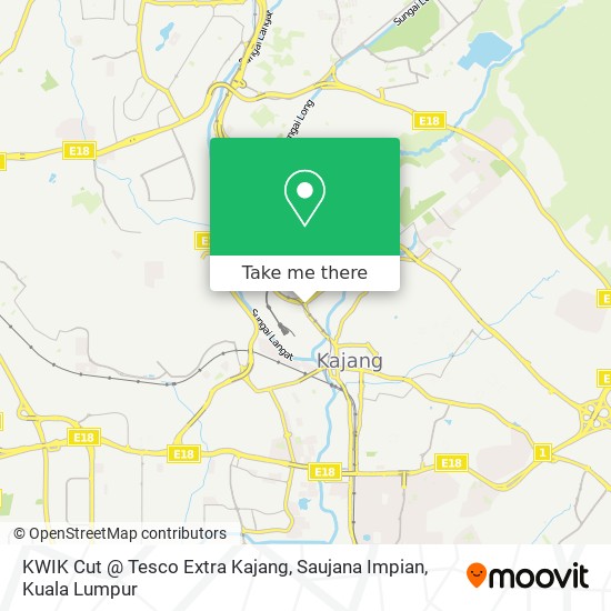 How To Get To Kwik Cut Tesco Extra Kajang Saujana Impian In Hulu Langat By Bus Mrt Lrt Or Train