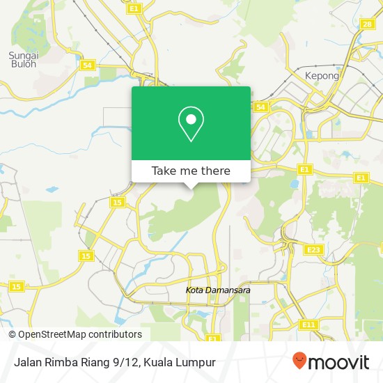 Jalan Rimba Riang 9/12 map