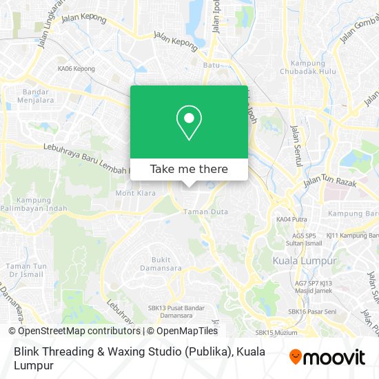 How To Get To Blink Threading Waxing Studio Publika In Kuala Lumpur By Bus Mrt Lrt Or Train Moovit