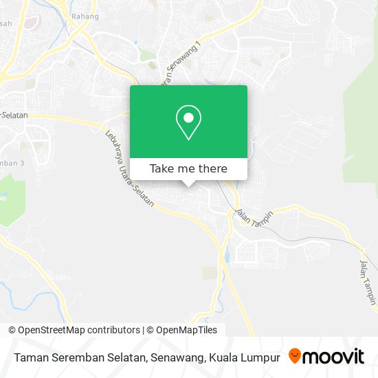 Peta Taman Seremban Selatan, Senawang