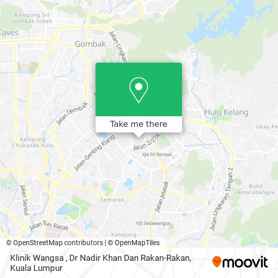 Klinik Wangsa , Dr Nadir Khan Dan Rakan-Rakan map