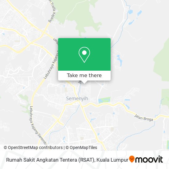 Rumah Sakit Angkatan Tentera (RSAT) map