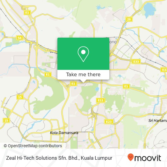 Zeal Hi-Tech Solutions Sfn. Bhd. map