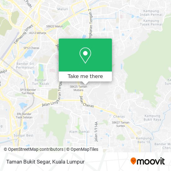 Taman Bukit Segar map