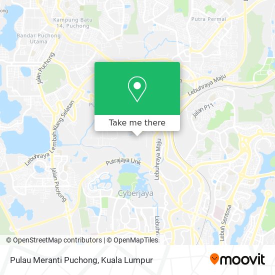 Pulau Meranti Puchong map