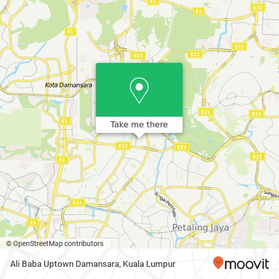 Peta Ali Baba Uptown Damansara