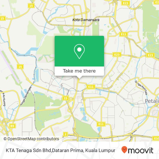 KTA Tenaga Sdn Bhd,Dataran Prima map