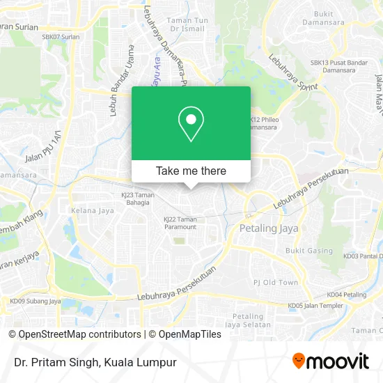 Dr. Pritam Singh map