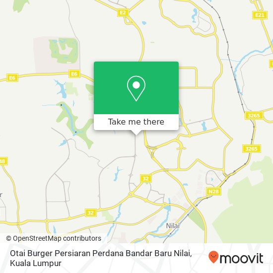 Peta Otai Burger Persiaran Perdana Bandar Baru Nilai