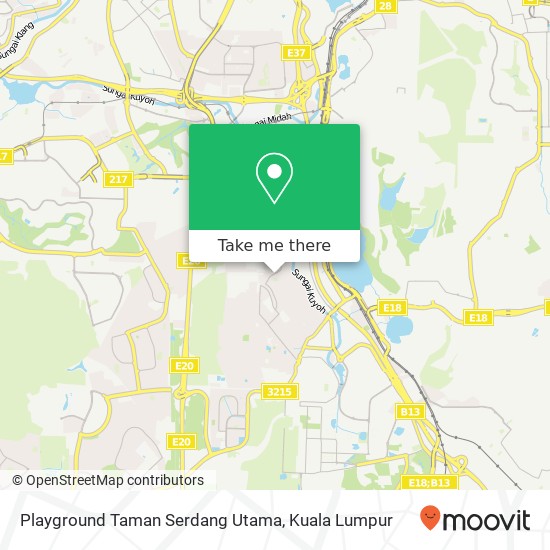 Peta Playground Taman Serdang Utama