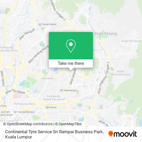 Peta Continental Tyre Service Sri Rampai Business Park