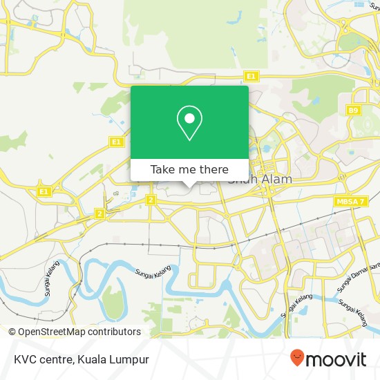 KVC centre map