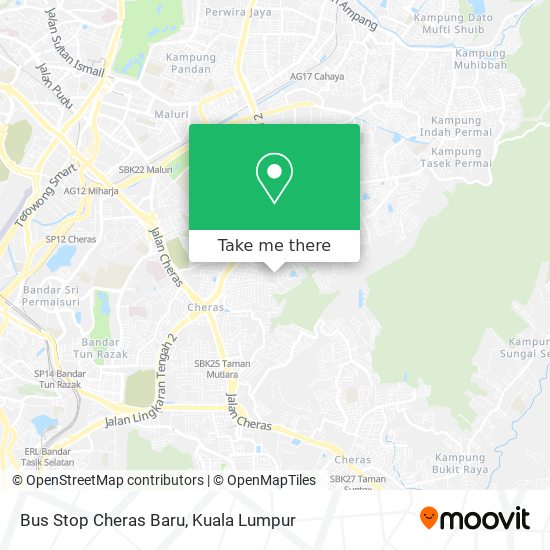 Peta Bus Stop Cheras Baru