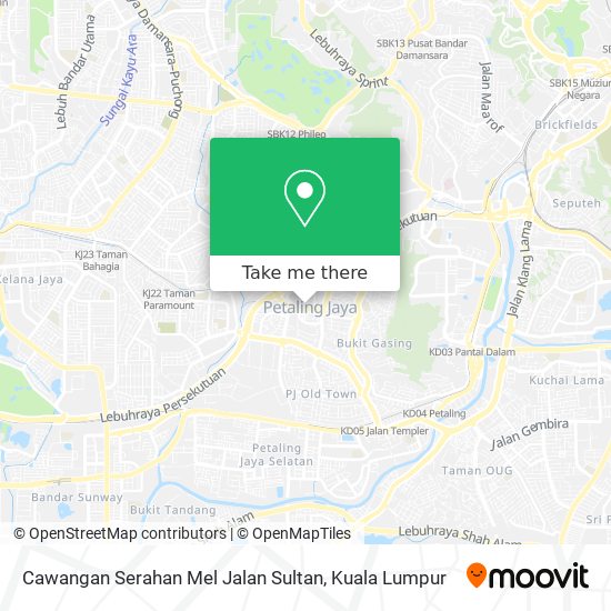 Peta Cawangan Serahan Mel Jalan Sultan