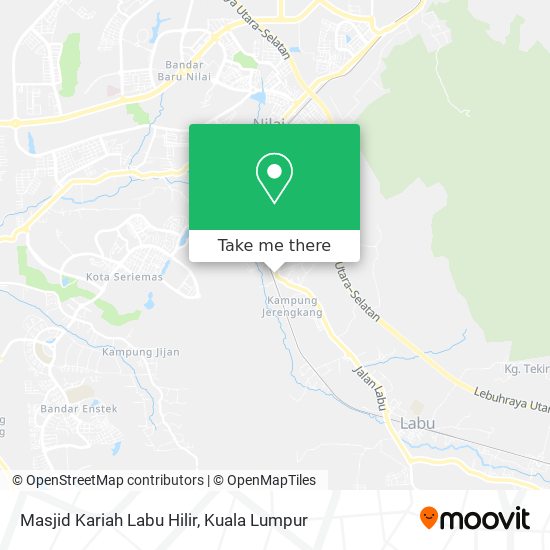 Masjid Kariah Labu Hilir map