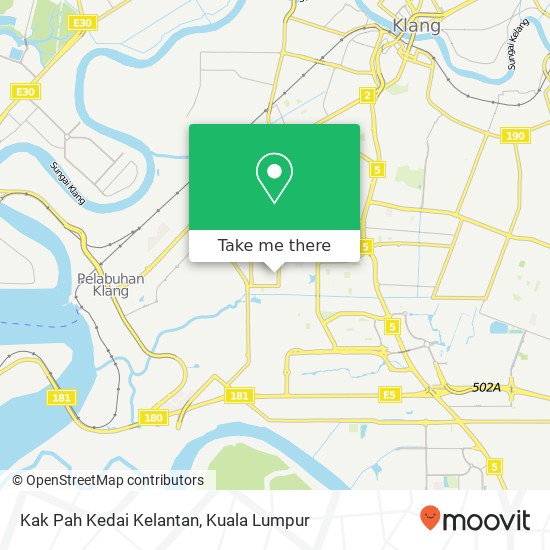 Kak Pah Kedai Kelantan map