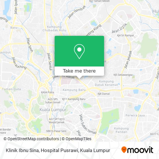 Klinik Ibnu Sina, Hospital Pusrawi map