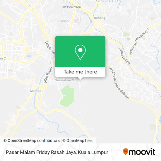 Pasar Malam Friday Rasah Jaya map