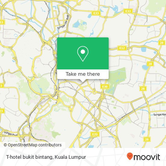 T-hotel bukit bintang map