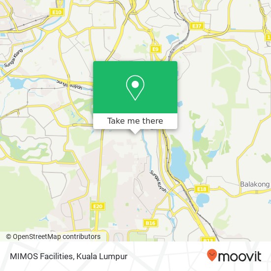 MIMOS Facilities map