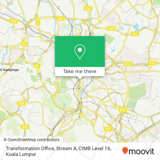 Transformation Office, Stream A, CIMB Level 16 map