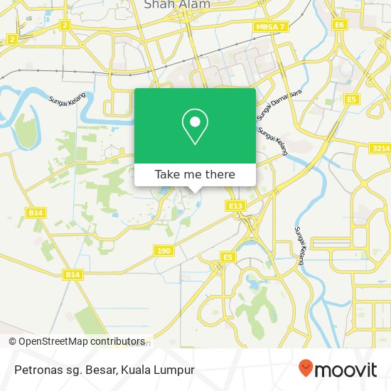 Peta Petronas sg. Besar