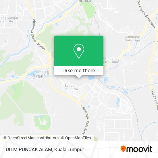 UITM PUNCAK ALAM map