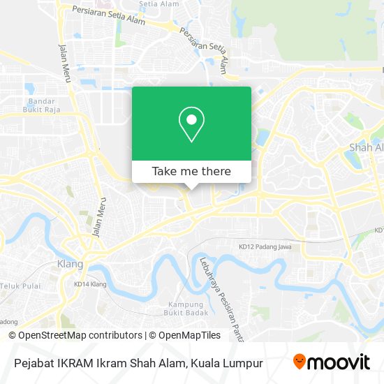 Pejabat IKRAM Ikram Shah Alam map
