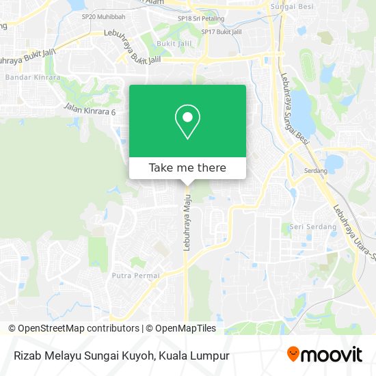 Rizab Melayu Sungai Kuyoh map