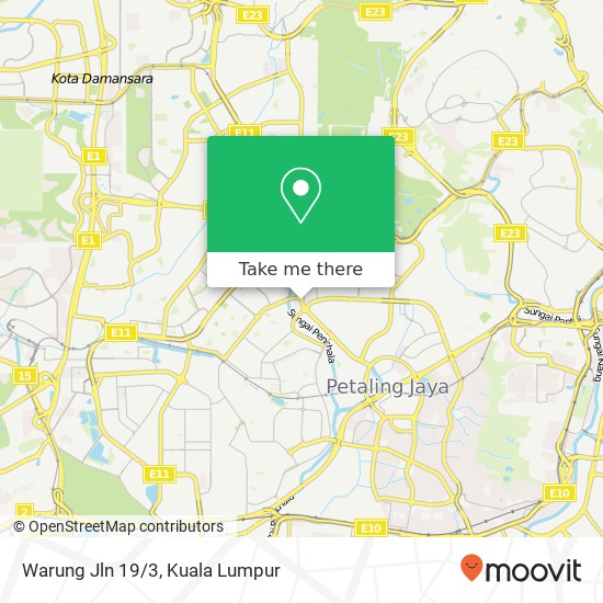 Warung Jln 19/3 map