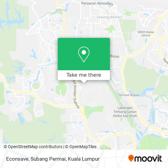 Econsave, Subang Permai map