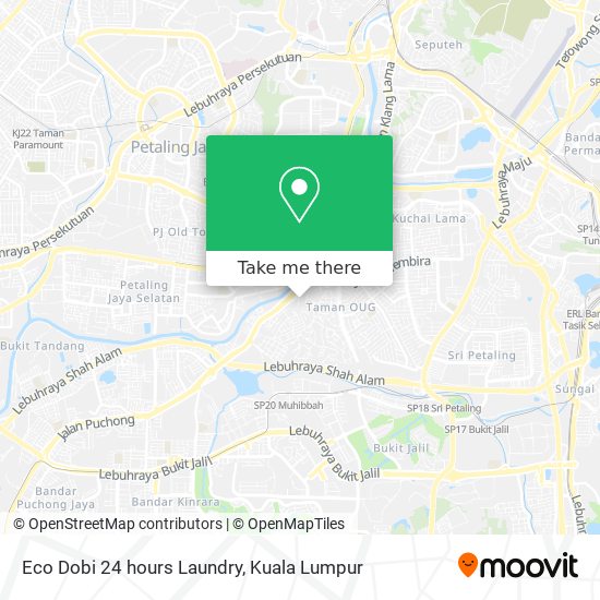 Eco Dobi 24 hours Laundry map