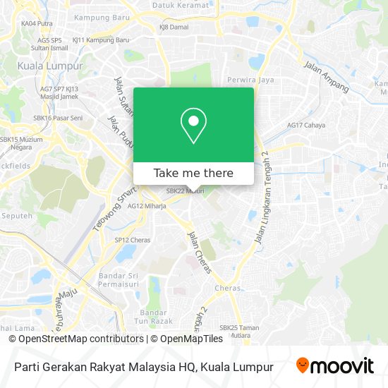 Peta Parti Gerakan Rakyat Malaysia HQ