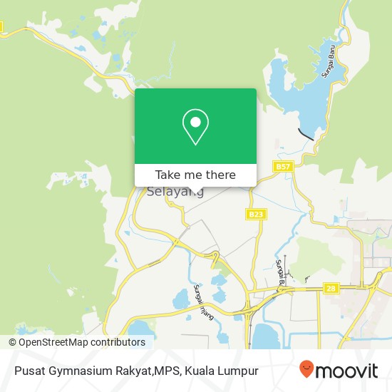 Peta Pusat Gymnasium Rakyat,MPS