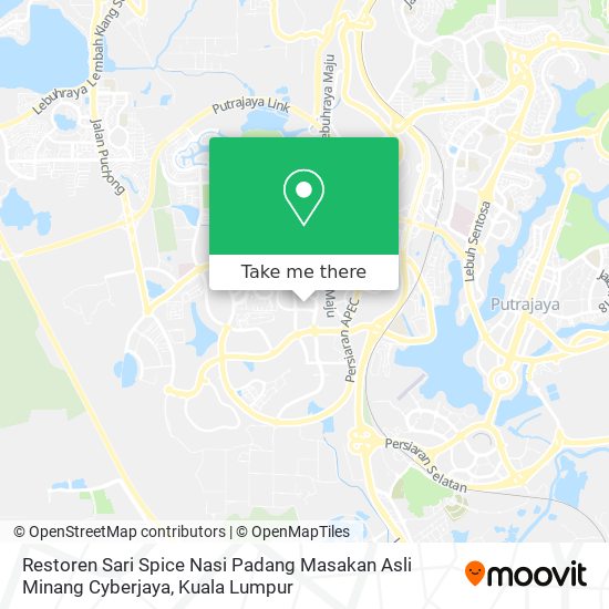 Peta Restoren Sari Spice Nasi Padang Masakan Asli Minang Cyberjaya