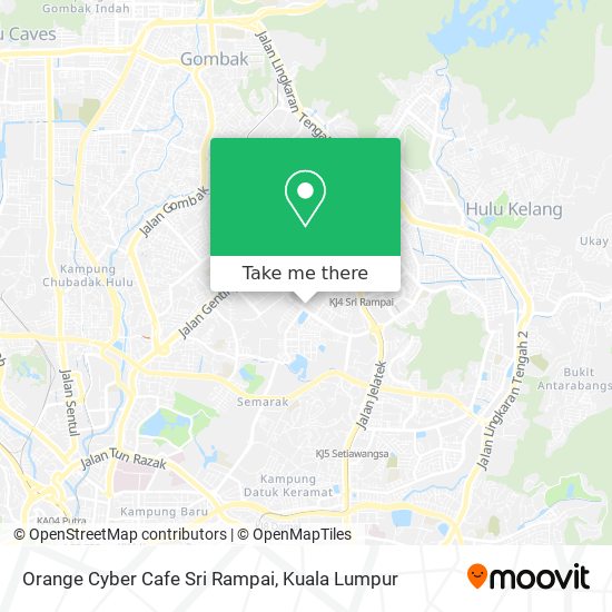 Orange Cyber Cafe Sri Rampai map