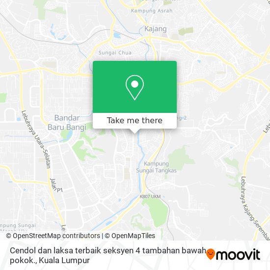 Cendol dan laksa terbaik seksyen 4 tambahan bawah pokok. map