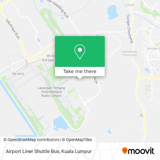Airport Liner Shuttle Bus map